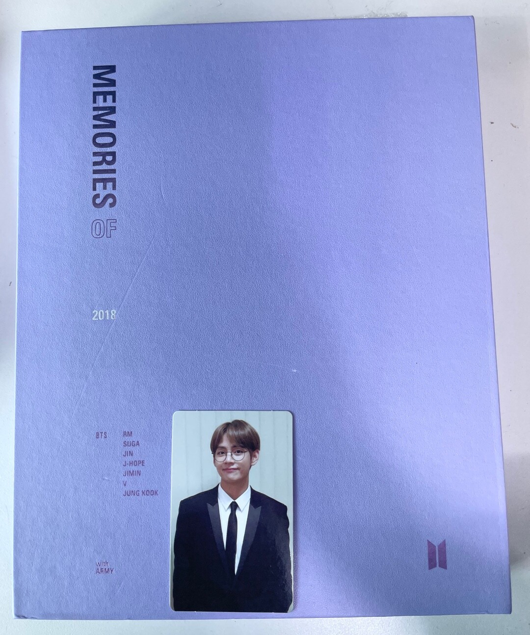 BTS Bangtan 2018 Memories Full Set + V Photo Card (Damaged