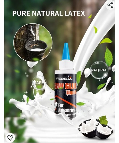 Visbella Sew Glue Liquid Kit,Fabric Glue That Quickly Mends,Alters,Hems&Embellis