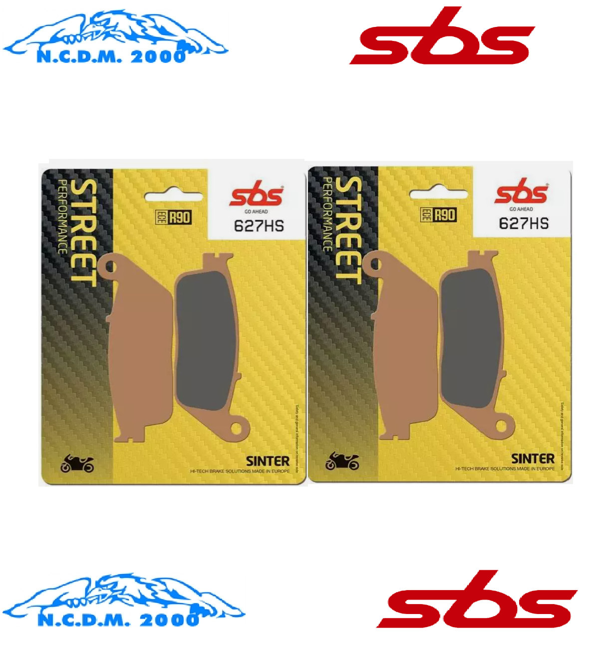 SBS 627HS Kit 4 Brake Pads Front Kawasaki Z 750 2007-2012 | eBay