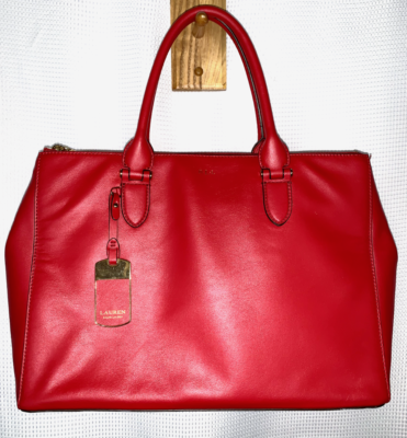 Ralph lauren newbury double zip best sale satchel