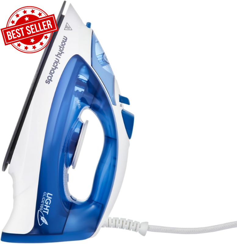 2200W Lightglide Steam Iron, 2200W, Blue/White, Powerful & Efficient