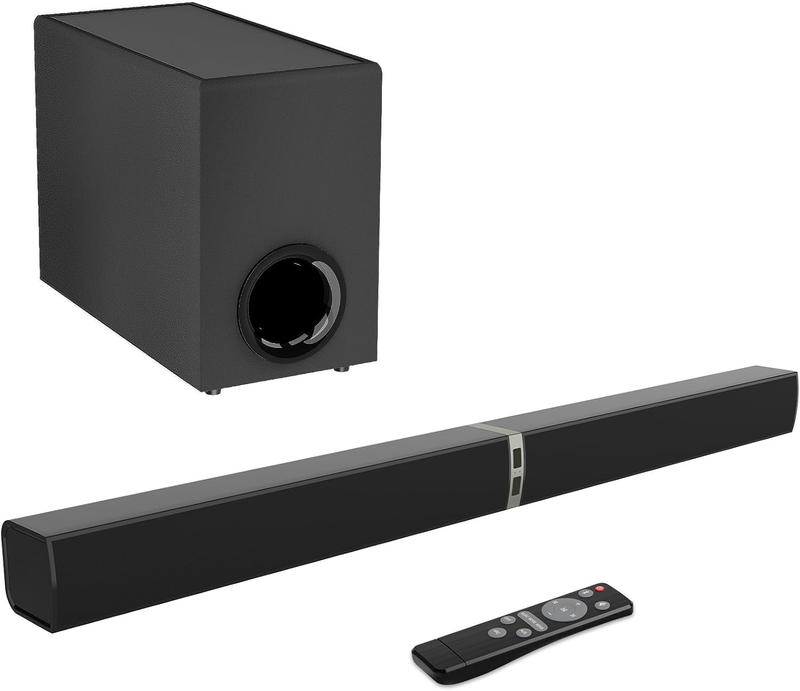 Sound Bar with Subwoofer,120W Sound Bar Bluetooth 5.3 Soundbar Surround Sound Sy