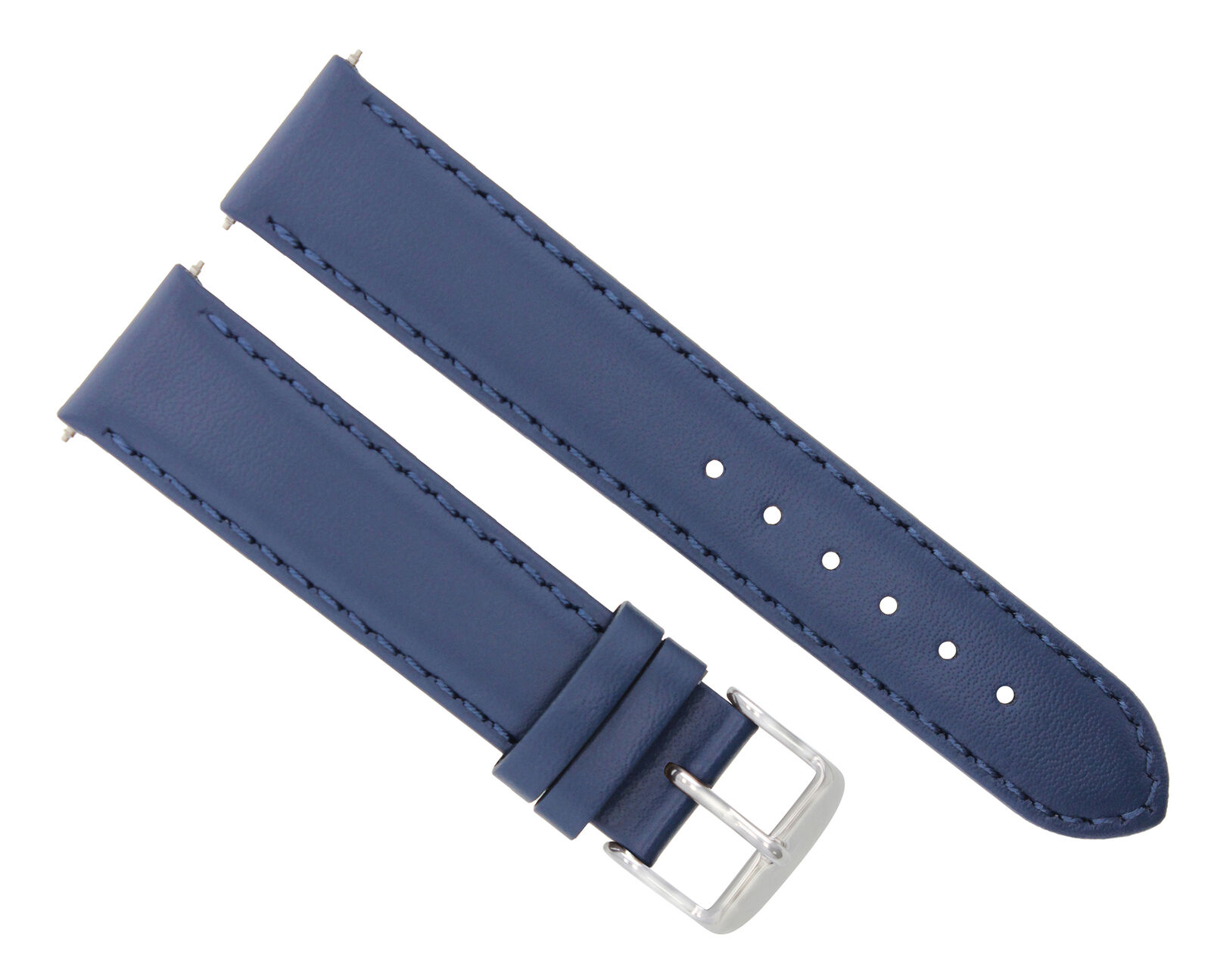 20MM SMOOTH LEATHER WATCH BAND STRAP FOR RAYMOND WEIL TANGO 5590 WATCH BLUE