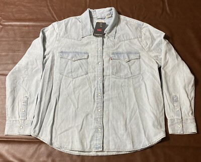 Levi's Women's The Ultimate Western Cotton Denim Shirt Size XXL Women 86832000
