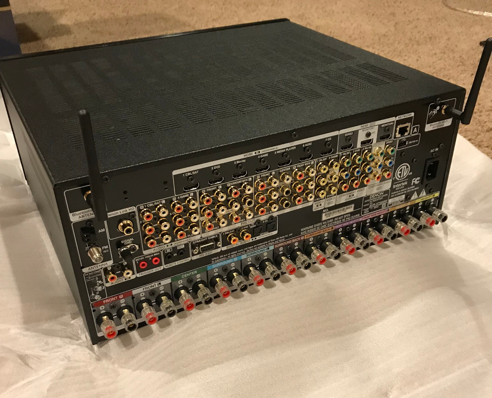 Denon AVR-X7200WA Receiver 9.2 Ch with 4K Dolby Atmos and DTS:X Master Audio