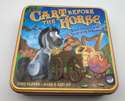 CART BEFORE THE HORSE Logic Puzzle Brain Teaser Board Game MindWare Complete OOP