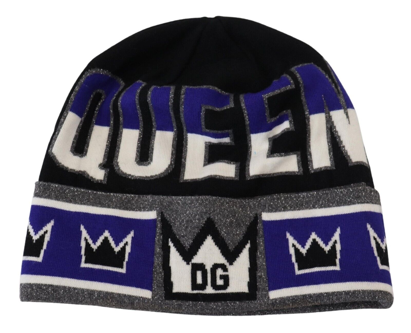 DOLCE & GABBANA Шапка Многоцветная зимняя шапка с принтом DG Queen, один размер 310долл. США