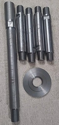  machinist parts from a closed machine shop, Tooling Threaded Extensions 1'' Dia 