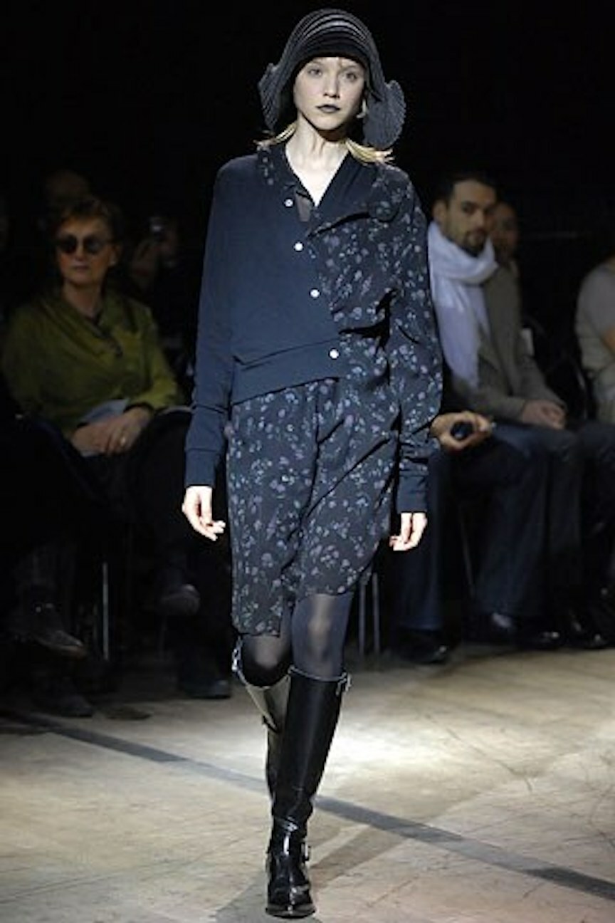 Junya Watanabe AW 2007 Twist Cardigan w Attached Dress SMALL Junya Watanabe AW 2007 Twist Cardigan w Attached Dress SMALL