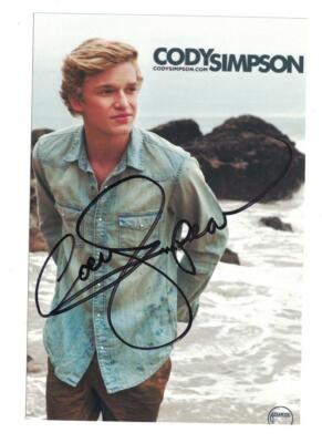 本物サイン入り Cody Simpson CD Cody Simpson Signed Autographed 4 x 6 Photo Actor Singer