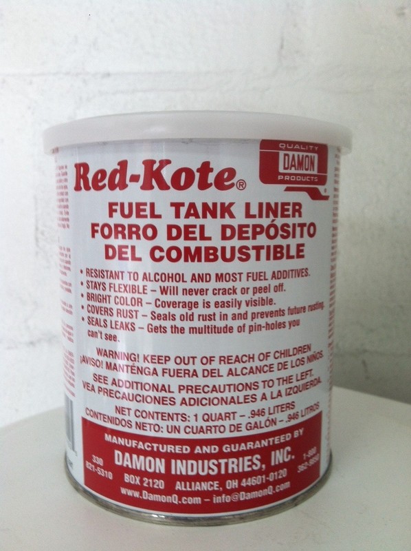 Red Kote Gas Fuel Tank Sealer Liner  Redkote Qt.