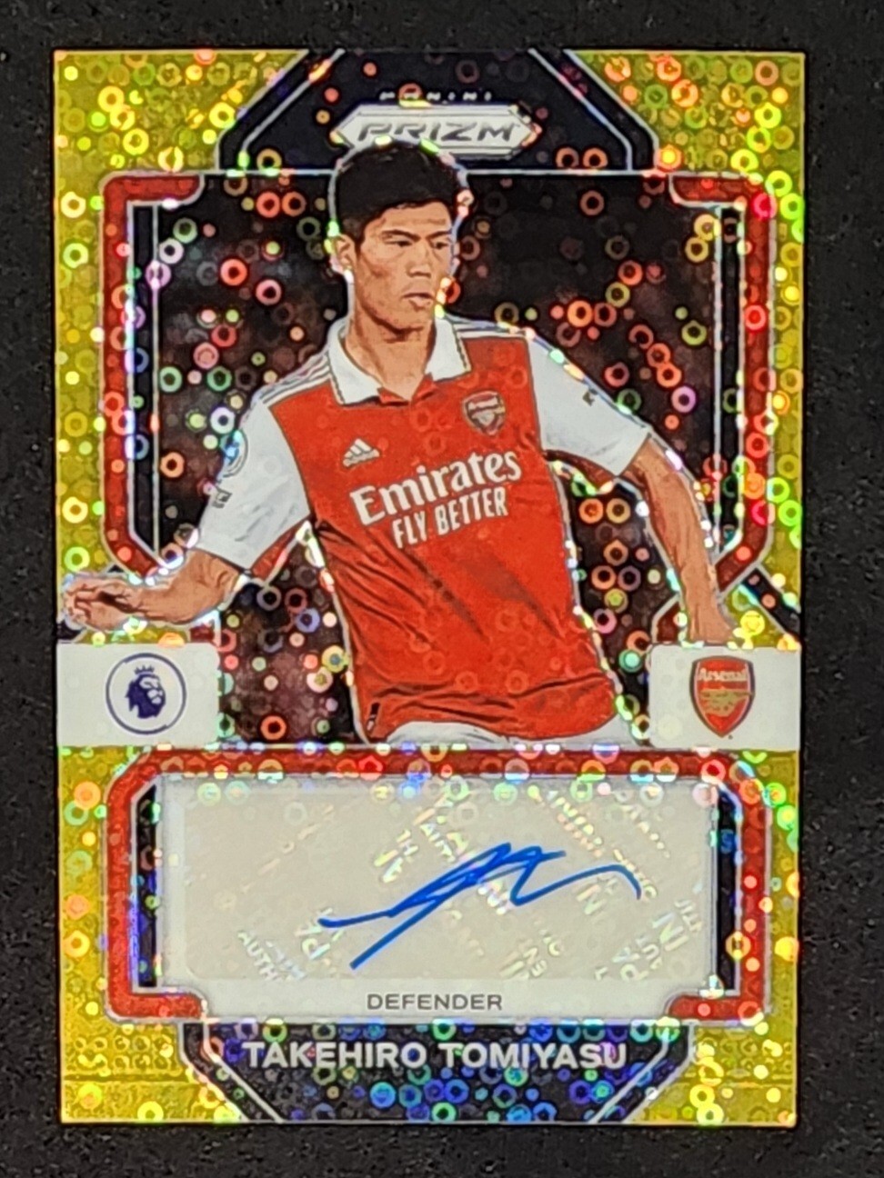 冨安健洋 Panini Prizm Gold Prizm 10枚限定 2021-22 Panini Mosaic Premier League TAKEHIRO TOMIYASU Gold