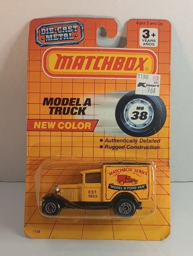 MATCHBOX MB38 フォード モデル A マカオ製 VTG. 1990 Matchbox MB38 Model A Truck UNOPENED | eBay