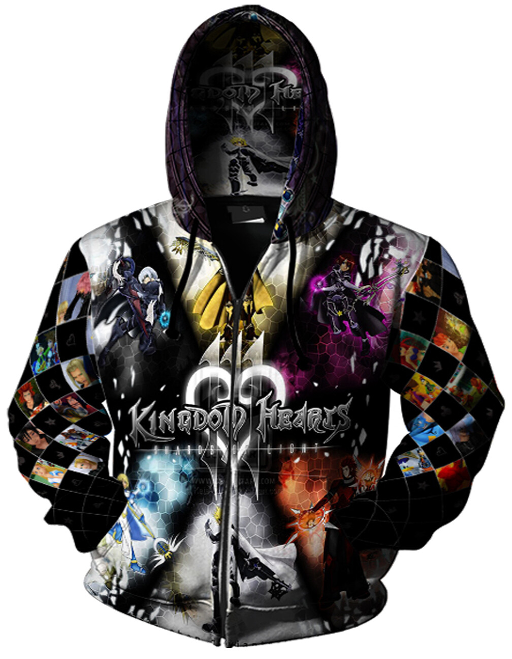 Kingdom Hearts action role-playing Hoodie Custom Polyester Fullprinted |  eBay