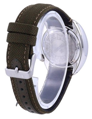 Pre-owned Seiko Prospex Land Tortoise Green Dial Automatic Diver Srpg13k1 200m Mens Watch