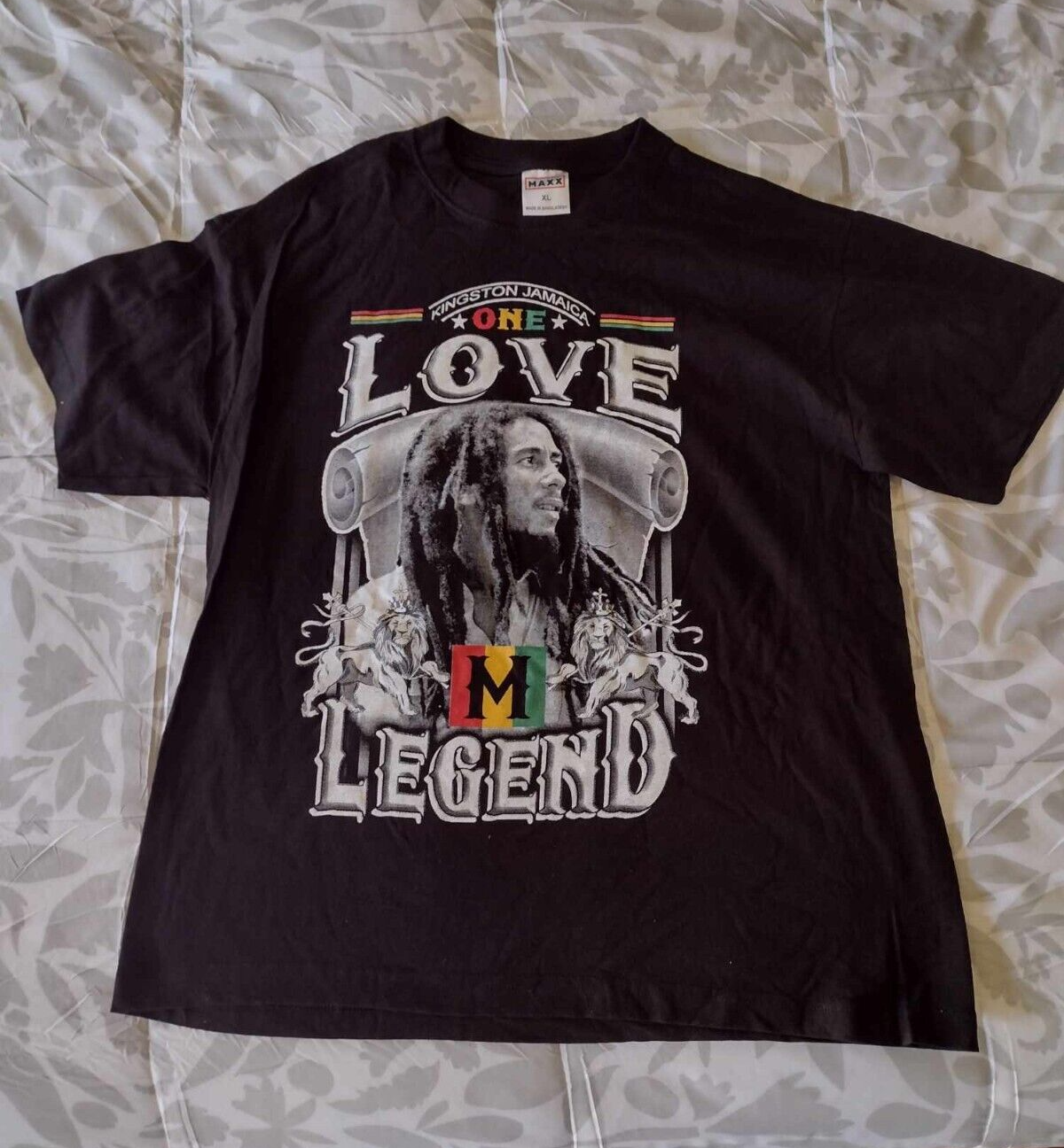 ★MARKET★ U Bob Marley ONE LOVE TSHIRT BLACK BOB MARLEY ONE Bob Marley One Love Tee - The Sound of Vinyl