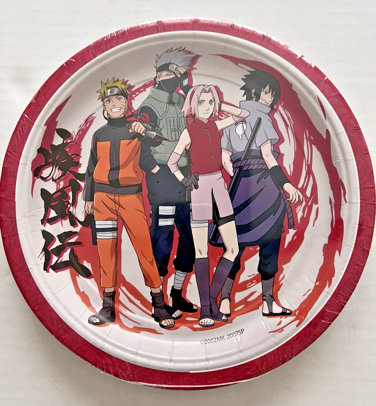 2025-25 秋冬新作  Plates Party Birthday SHIPPUDEN NARUTO 8 New Sealed Pack 少年漫画
