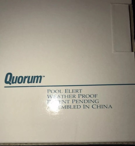 Quorum ELERT Portable Alarm Yard Gate Door Pool Security Safety Personal Alert