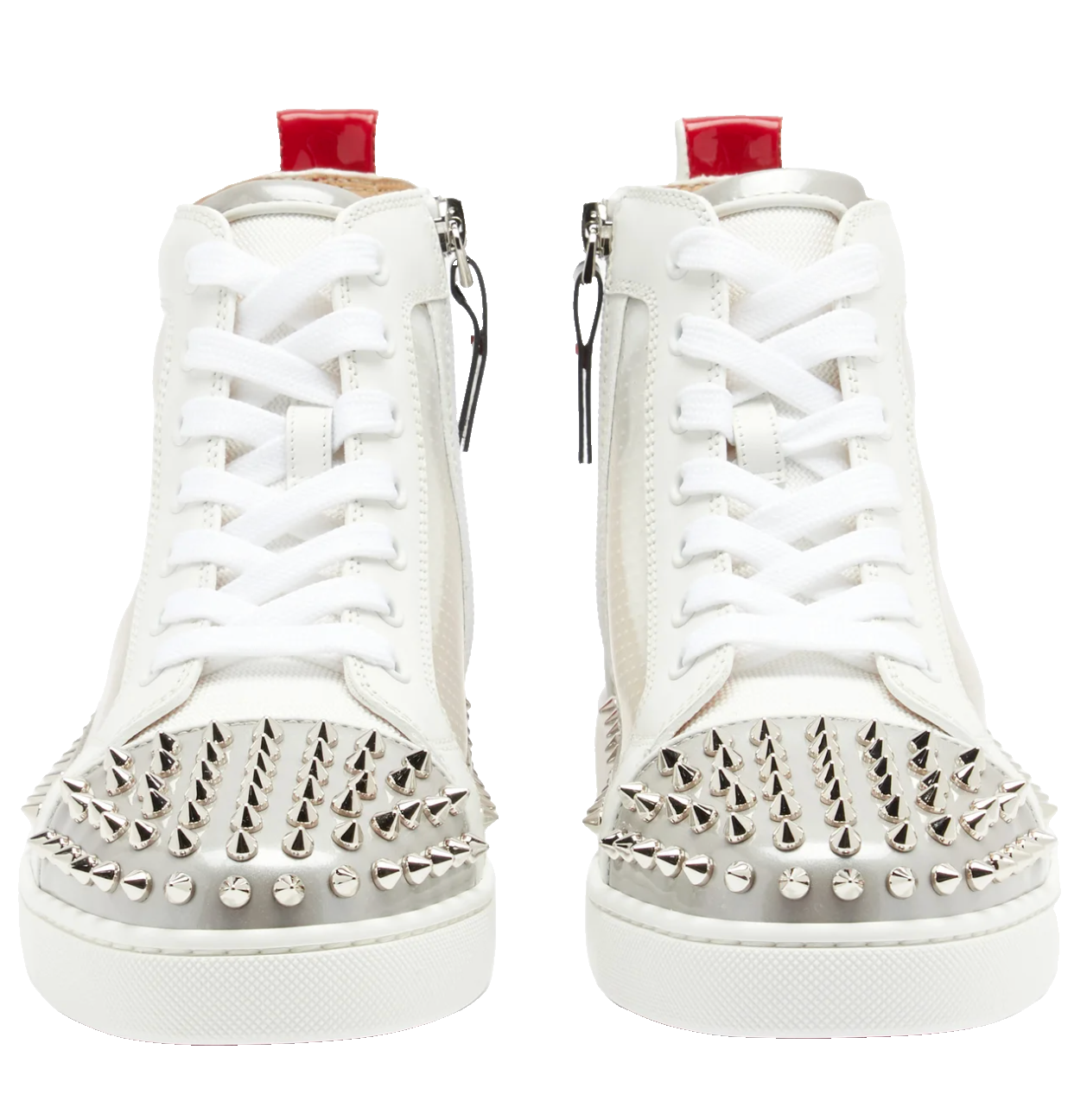 Christian Louboutin - ちぃさん専用 Christian Louboutin Silver Crepe Satin Specchio Lurex