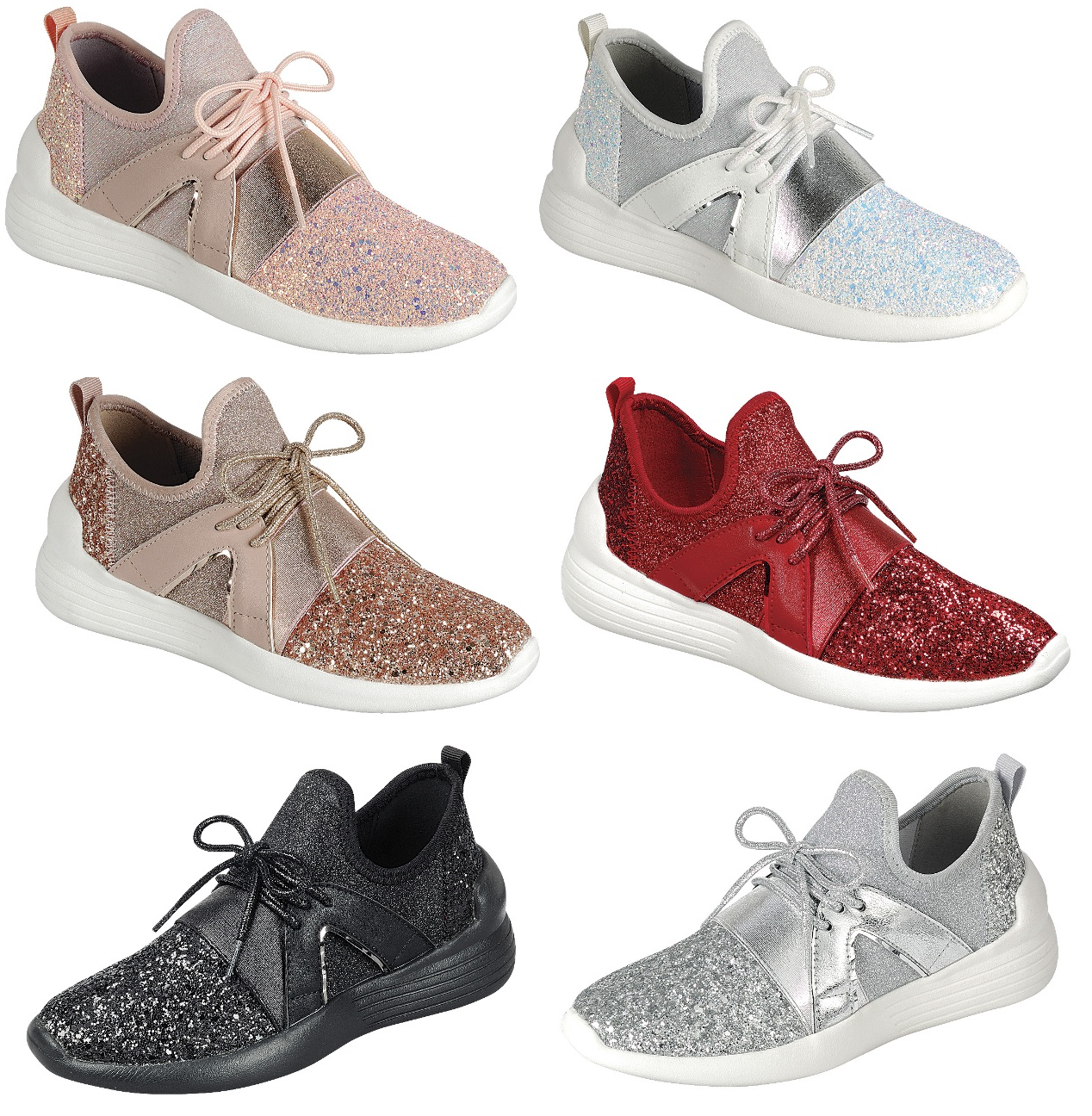 glitter joggers shoes