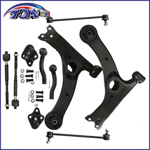 10PCS CONTROL ARM BALL JOINT SWAY BAR TIE ROD KIT FOR 2003-2008 TOYOTA COROLLA