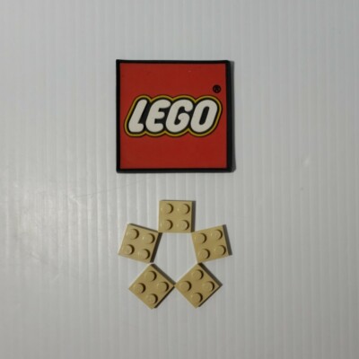 LEGO 2 x 2 Plate TAN (x5) 3022 NEW REPLACEMENT PARTS 4114084