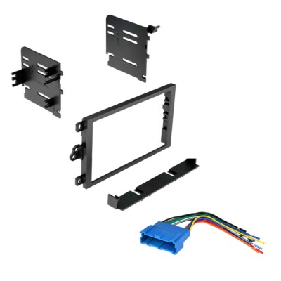 Car Radio Stereo Dash Install Kit with Harness 1990-2012 GM Buick Cadillac 
