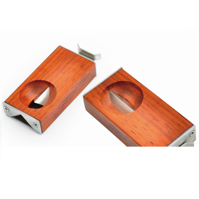 Cigar Cutter Stainless Steel  Blade V Cut Caps up to 60 Ring Gauge HardWood Body