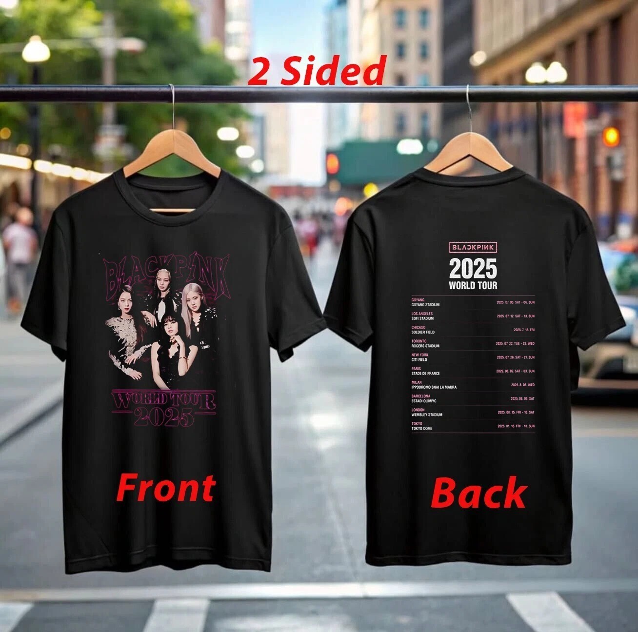 SALE - Blackpink Deadline World Tour 2025 T-Shirt All Size S