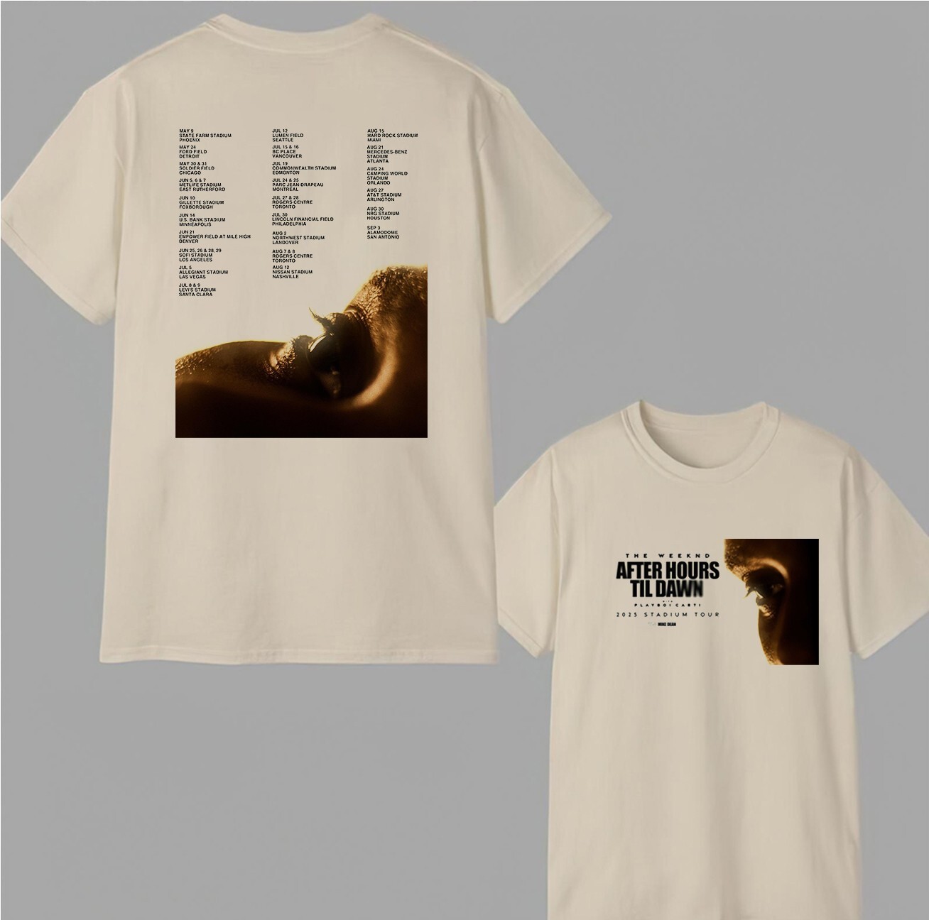 The Weeknd After Hours Til Dawn 2025 Tour Unisex Double