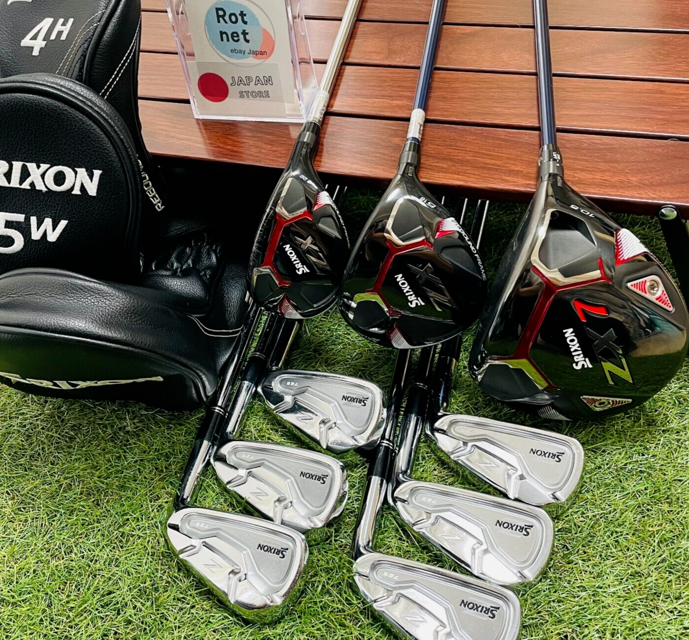 交換無料！ 1w ZX7 SRIXON All ZX Golf RH 9PCS 56789P Irons Z725 4ut 5w ヴァイスシュヴァルツ