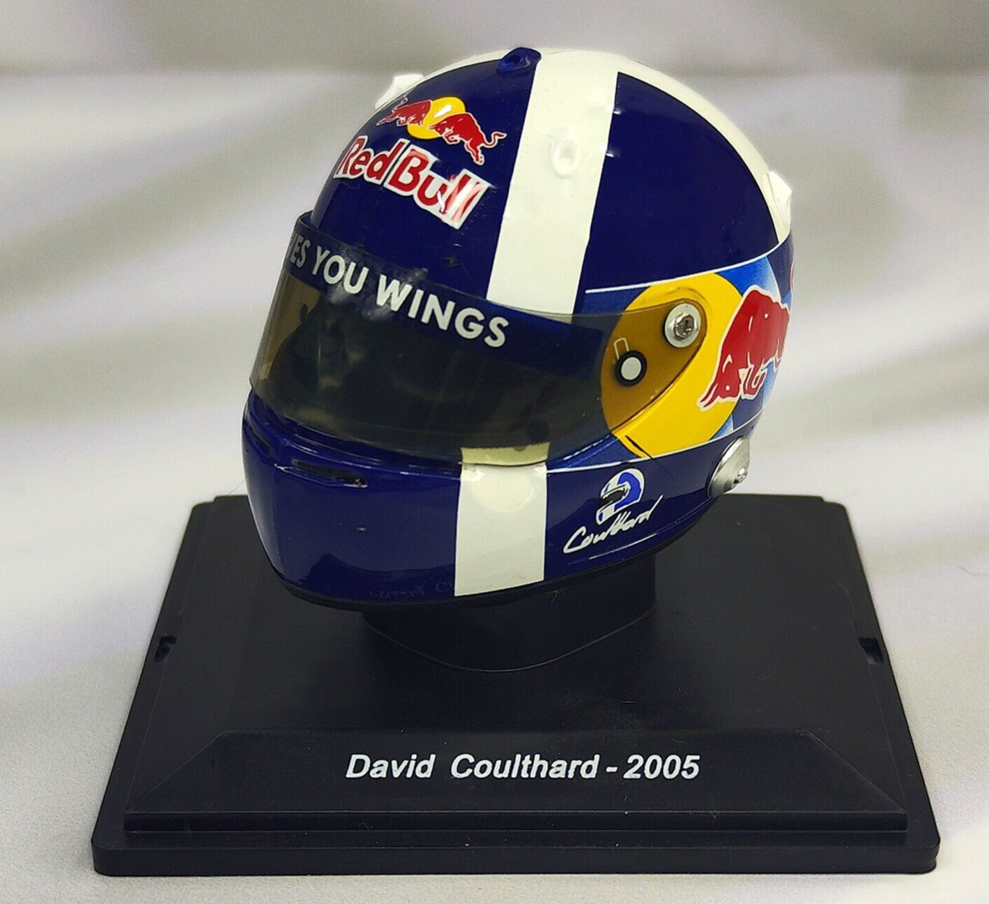 F1 クルサード　D.COULTHARD 2005 ミニヘルメットフィギュア F1 クルサード D.COULTHARD 2005 ミニヘルメットフィギュア