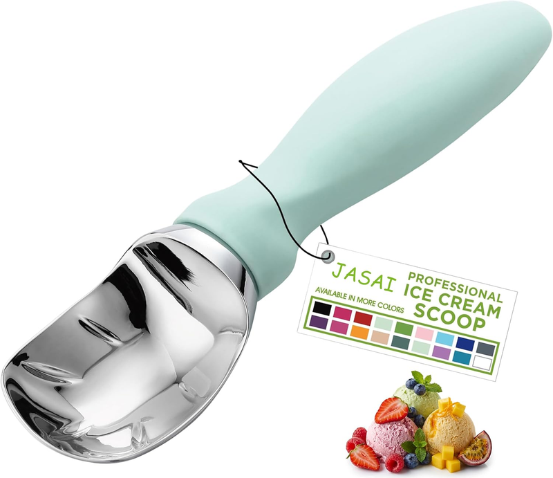 Heavy Duty Ice Cream Scoop with Comfortable Handle - Professional Ice Cream Scoo