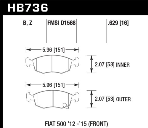 Hawk Brake Pad Chart