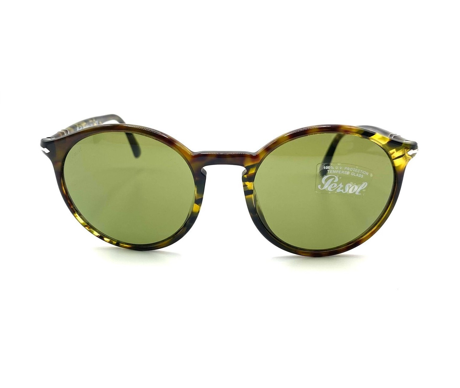 Persol PO3214S Sunglasses 10794E Tortoise Green Brown/Green Lens 53mm | eBay
