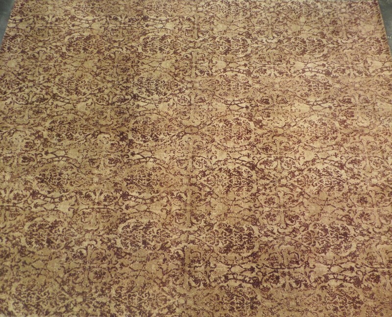 Pottery Barn Terracotta Andorra Printed Tile 8x10 Rug Authentic