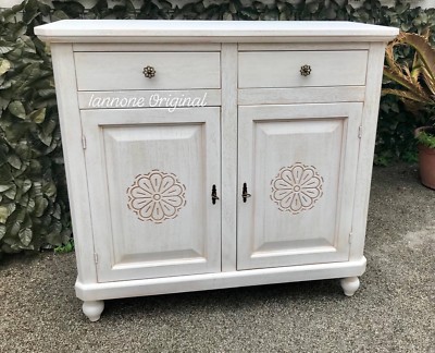 CREDENZA  AVORIO DECAPE' NAPOLETANA