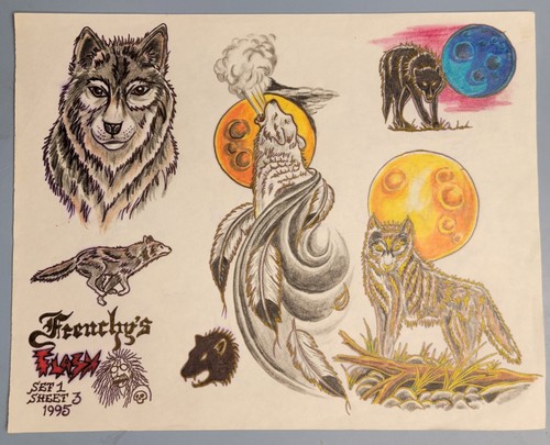 original vintage 1995 brian frenchy monk badass lone wolf