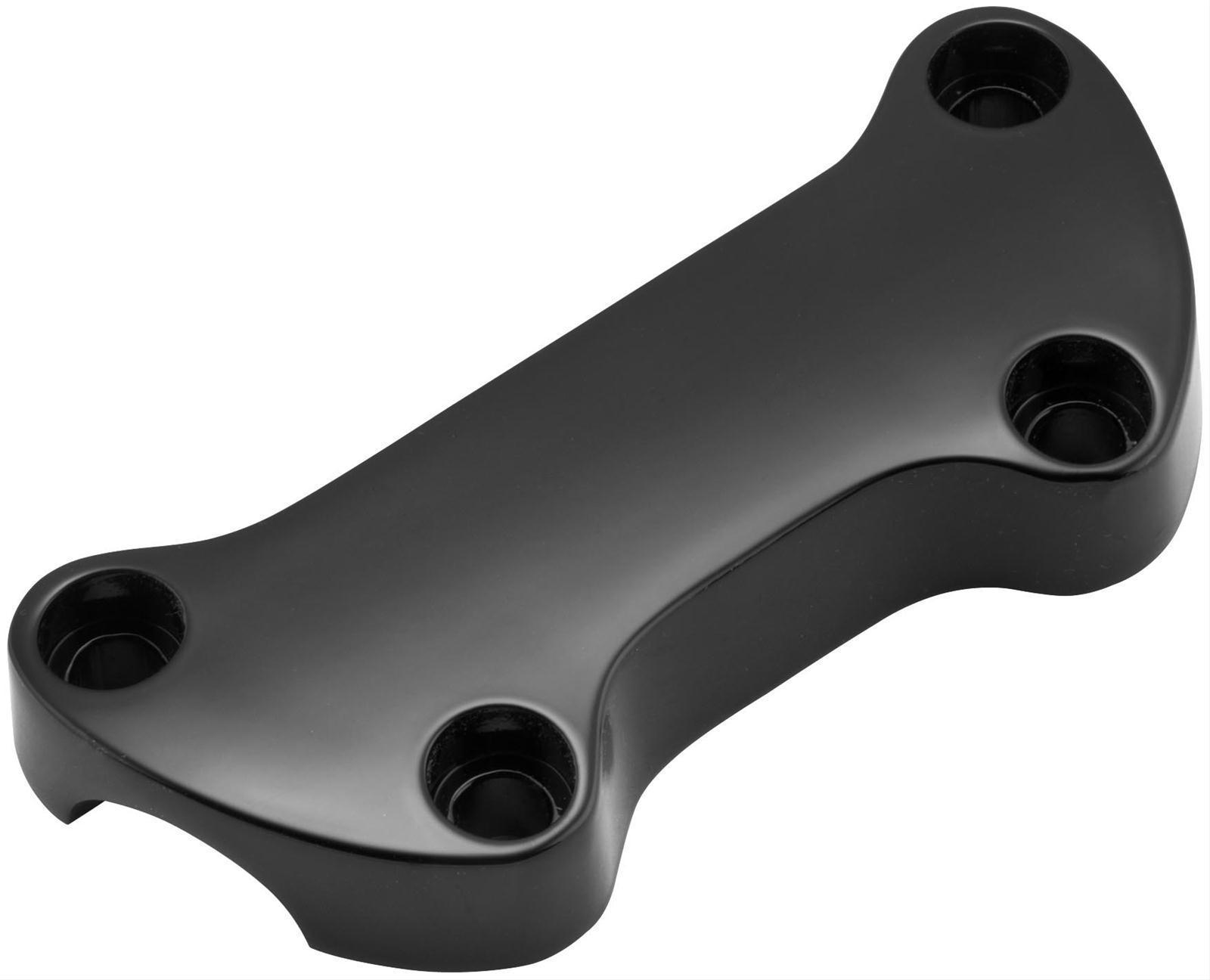 ラッチ Harley handlebar handlebars riser top cover clamp black fx