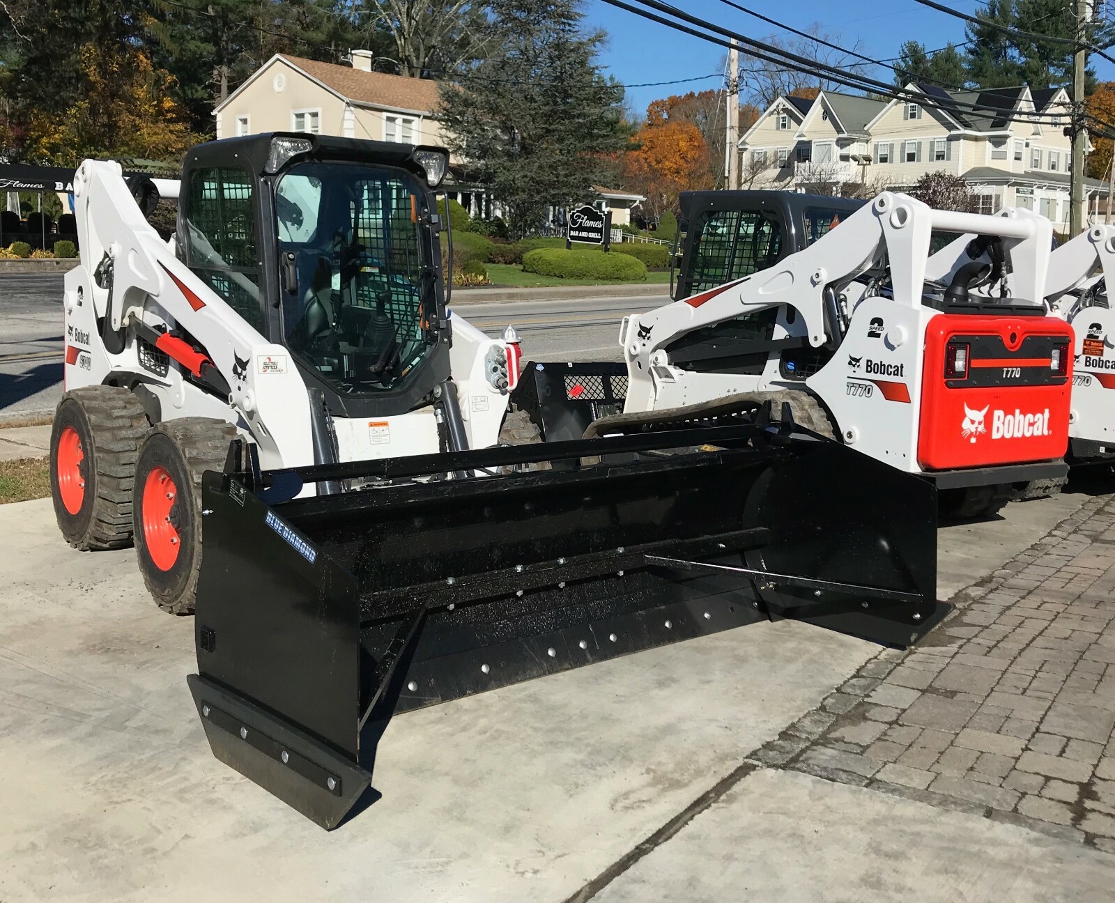 Blue Diamond Trip Edge Blade Pusher  Skid Steer Attachment 96