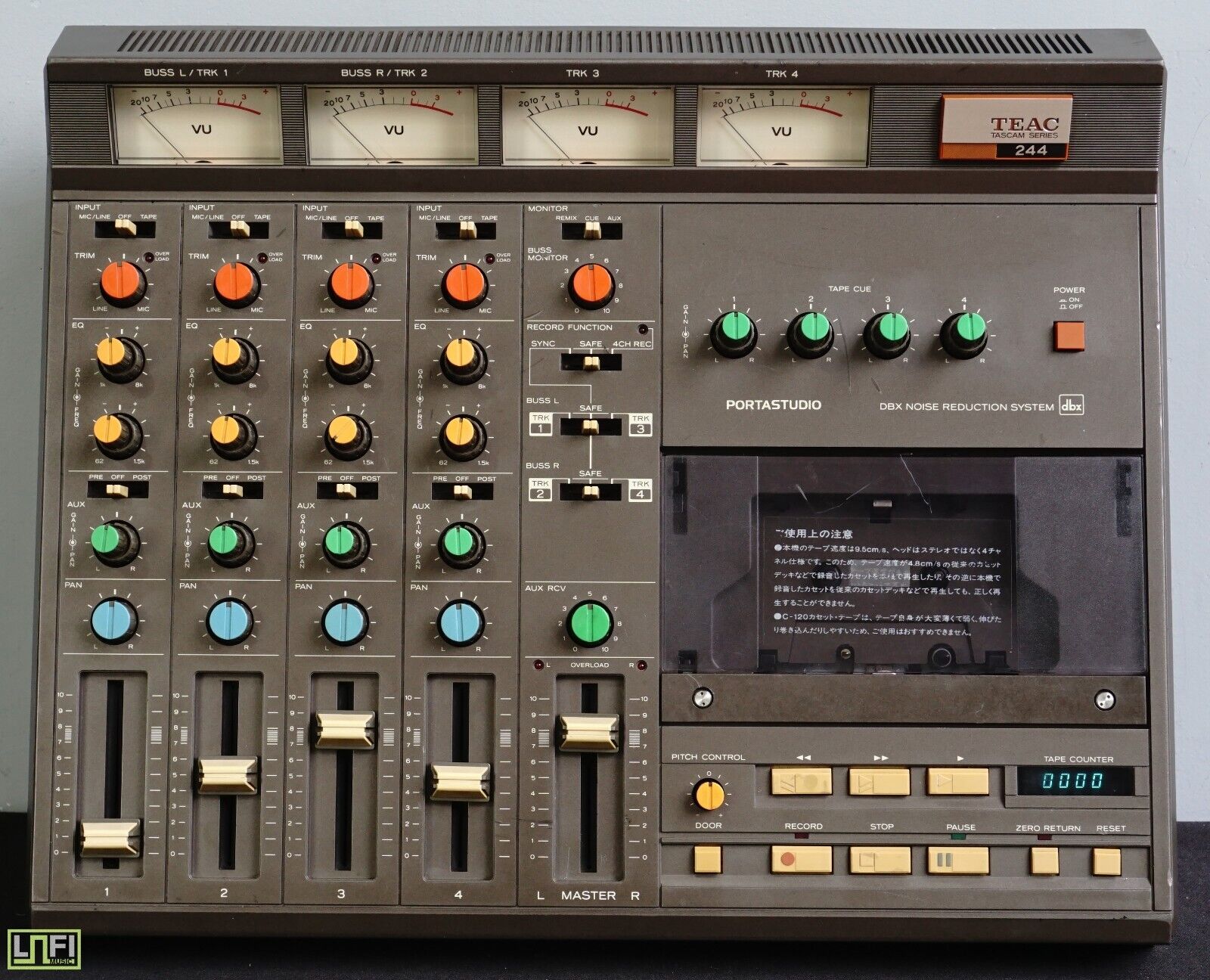 Teac Tascam Portastudio 244 80s 4 Track Multitrack Cassette Teac Tascam Portastudio 244 80s 4 Track Multitrack Cassette