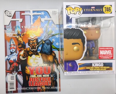 Funko Pop! KINGO #746 Marvel Collector Corps Marvel's Eternals and Week 24 Comic