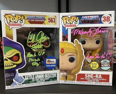 Melendy Britt She-Ra  Alan Oppenheimer Skeletor Signed Funko Pops