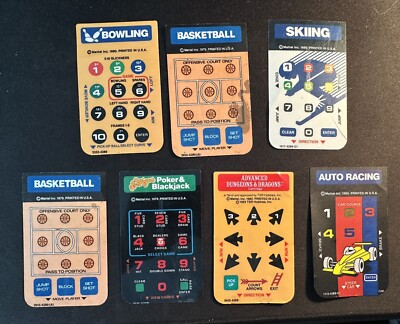 7-Vintage Atari Video Touch Pad Overlays