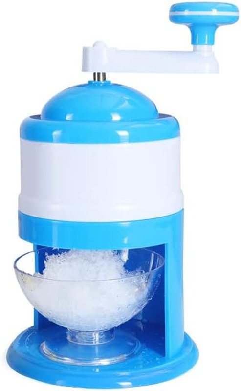 Manual Ice Shaver Snow Cone Maker Hand Crank Slushie Machine w...