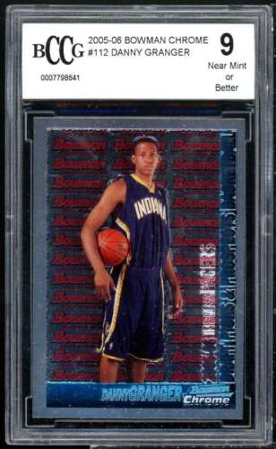 Danny Granger Rookie Card 2005-06 Bowman Chrome #112 BGS BCCG 9. rookie card picture