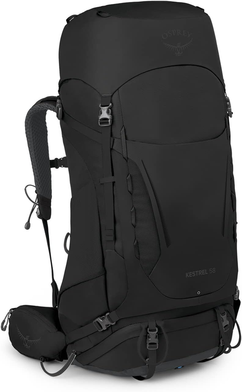 Kestrel 58L Men'S Backpacking Backpack, Black, S/M