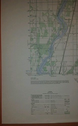 1940's Army Topo map Belle Prairie Minnesota  7176 III SE Camp Ripley