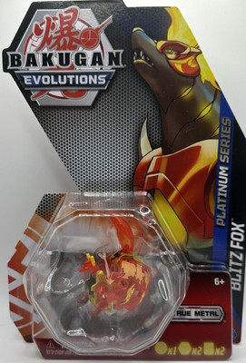 Bakugan Evolutions Platinum Series Blitz Fox True Metal 2022 Spin Master