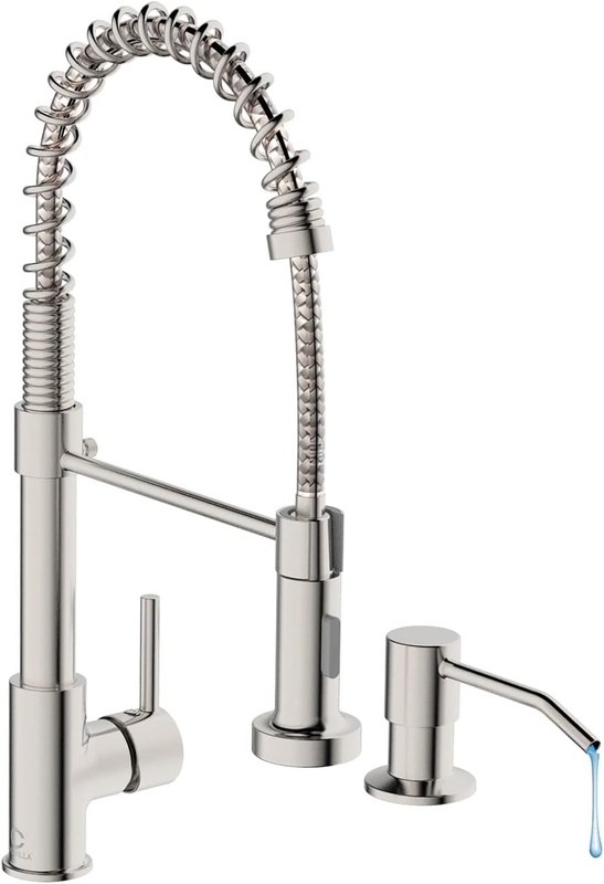Casavilla Kitchen Faucet, Kitchen Faucet with Soap Dispenser, Faucet for Camper